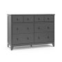 Storkcraft Moss 6 Drawer Gray Dresser - Image 1