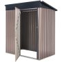 AECOJOY AECOJOY 5 ft. W x 3 ft. D Metal Shed with Single Lockable Door (15 sq. ft.) - Image 1