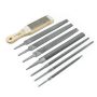 7 in. and 10 in. Machinist's File Set w/ Cleaner Card (8-Piece) - Image 1