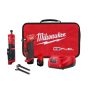Milwaukee M12 FUEL 12-Volt Lithium-Ion Brushless Cordless 1/4 in. Right Angle & Straight Die Grinder Kit with (2) 2.0Ah Batteries - Image 1