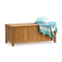 Cambridge Casual Heaton 120-Gal Natural Teak Wood Outdoor Storage Deck Box - Image 1