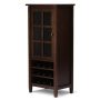Simpli Home - Warm Shaker High Storage Wine Rack - Tobacco Brown - Image 1