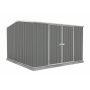 ABSCO Premier 10 foot x 10 foot Woodland Gray Metal Shed - Image 1