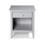 Alaterre Furniture - Simplicity Nightstand, Dove Gray - Image 1