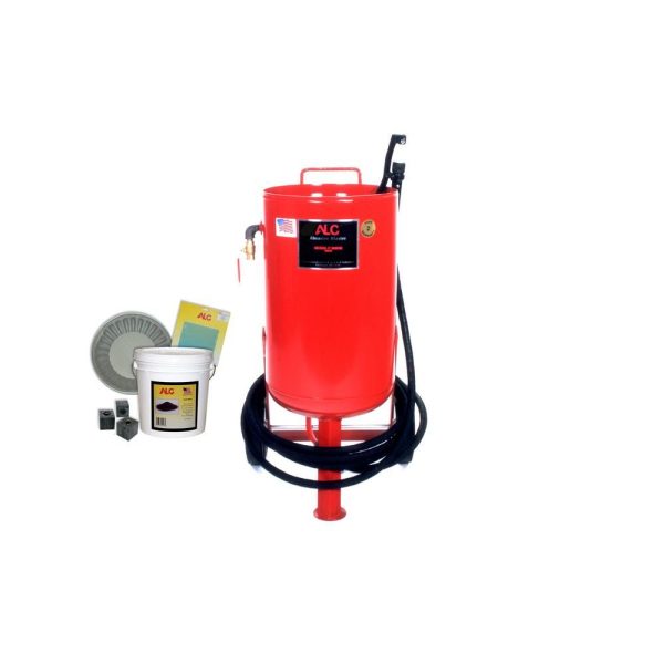 ALC-300-lbs-Portable-Abrasive-Pressure-Blaster-with-Starter-Kit