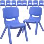 Carnegy Avenue - Blue Plastic Stack Chairs (Set of 10) - Image 1