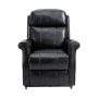 Clihome Black 38-in W Faux Leather Elderly Power Lift Recliner - Image 1