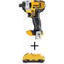 DEWALT 20-Volt MAX Lithium-Ion Cordless 1/4 in. Impact Driver (Tool-Only) w/ 20-Volt MAX Compact Li-Ion 3.0 Ah Battery Pack - Image 1