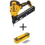 DEWALT 20-Volt MAX Cordless 15-Gauge Angled Finish Nailer (Tool-Only) w/ 2 in. x 15-Gauge Angled Finish Nails (2500-Piece) - Image 1