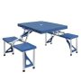 1-Piece Folding Tables and Chairs Plastic Patio Conversation Set - Image 1