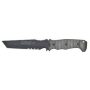 Camillus Dagr 4.87 in. Carbon Steel Tanto Partially Serrated Fixed Blade Knife with Molded Sheath and 360 Belted Clip, G10 Handle - Image 1