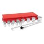 1 in. Drive SAE Socket Set with Accessories in Metal Box (16-Piece) - Image 1