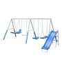 SPORTSPOWER Super Surfer Metal Swing Set with Slide - Image 1