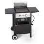 2 Burner Propane Flat Top Gas Grill and Griddle Combo in Black - Image 1