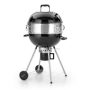 22 in. Kettle Charcoal Grill in Black With Pizza Ring and Pizza Stone - Image 1
