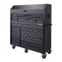 Husky Heavy-Duty 56 in. W 23-Drawer, Deep Combination Tool Chest and Rolling Cabinet Set in Matte Black - Image 3