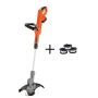 BLACK+DECKER 12 in. 20V MAX Lithium-Ion Cordless 2-in-1 String Grass Trimmer/Lawn Edger w/ Bonus 3-Pack of Spools Included - Image 1