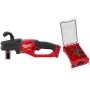 Milwaukee M18 FUEL 18V Lithium-Ion Brushless Cordless Hole Hawg 7/16 in. Right Angle Drill w/Quick-Lok w/9pc PACKOUT Hole Saw Kit - Image 1