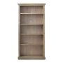 72inch Antique Gray Wood 5-shelf Standard Bookcase w/ Adjustable Shelves - Image 1