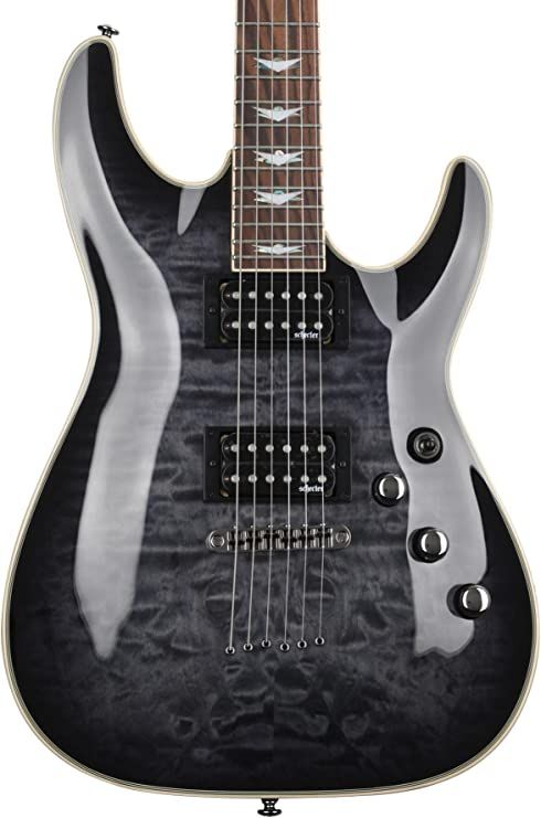 Schecter-Omen-Extreme-6-Electric-Guitar-See-Thru-Black
