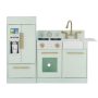 Teamson - Kids Little Chef Chelsea Modern Play Kitchen - Mint/Gold - Image 1