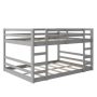 aisword Full Over Gray Full Bunk Bed w/ Ladder - Image 1