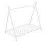 aisword White House Bed Tent Bed Frame Twin Size Metal Floor Play House Bed with Slat for Kids Girls Boys - Image 1