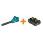 Makita 120 MPH 473 CFM LXT 18V X2 (36V) Brushless Leaf Blower with LXT 18V Battery Pack 5.0Ah (2-Pack) - Image 1