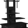 Ameriwood Home - Galaxy TV Stand with Mount for TVs up to 70" - Black - Image 1
