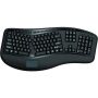 Adesso - Tru-Form WKB-4500UB Ergonomic Full-size Wireless Membrane Keyboard with Touchpad - Black - Image 1
