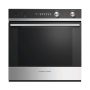 Fisher & Paykel - Contemporary 23.5in. Built-In Single Electric Wall Oven - Brushed Stainless Steel/Black Glass - Image 1
