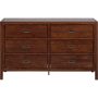 Walker Edison - Solid Wood Modern Classic 6-Drawer Dresser - Walnut - Image 1