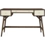 Adore Decor - Sutton Mid-Century Modern Wood 3-Drawer Writing Desk - Dark Brown - Image 1