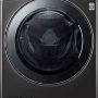 LG - 4.5 Cu. Ft. 14-Cycle Washer and 12-Cycle Electric Dryer Combo - Black Steel - Image 1