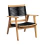 Patio Sense - Kingsmen Wooden Outdoor Patio Lounge Chair - Brown - Image 1