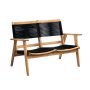 Patio Sense Kingsmen Sofa Bench - Brown - Image 1