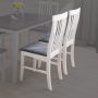 CorLiving - Michigan Two Toned White and Gray Dining Chair, Set of 2 - White/Gray - Image 1