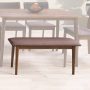 CorLiving - Branson Stained Dining Bench - Warm Walnut - Image 1