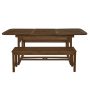 Walker Edison - 3 pc. Acacia Wood Outdoor Patio Dining Set - Image 1