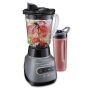 Hamilton Beach - Wave Crusher Blender with 40 oz. Glass Blender Jar and 20 Oz. Travel Jar - Black - Image 1