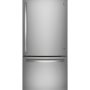 GE 24.8 Cu. Ft. Bottom-Freezer Refrigerator - Fingerprint Resistant - Stainless Steel - Image 1