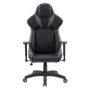 CorLiving Nightshade Gaming Chair - Black and Grey - Image 1