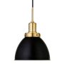 Camden&Wells - Madison 12" Metal Pendant - Black/Brass - Image 1