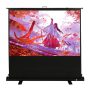 Kodak - 100" Portable Indoor/Outdoor Projector Screen w/ Built-in Stand - Black/White - Image 1