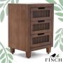 Adore Decor - Sawyer 3-Drawer Cabinet - Brown - Image 1