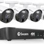 Swann Master Series 4K, 8-Channel, 4-Camera, Indoor/Outdoor PoE Wired 4K UHD 2TB HDD NVR Security Surveillance System - Image 1