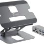j5create - Multi-Angle Dual HDMI Docking Stand - Silver - Image 1