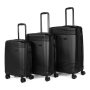 Bugatti - Nashville Hardside Expandable Spinner Suitcase Set (3-Piece) - Black - Image 1
