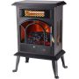 Lifesmart - 3 Sided Infrared Top Vent Stove Heater - Black - Image 1