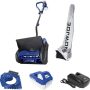 Snow Joe - 24-Volt iON+ Cordless 13-Inch 4Ah Snow Shovel Bundle w/CVR, Ice Dozer - blue - Image 1